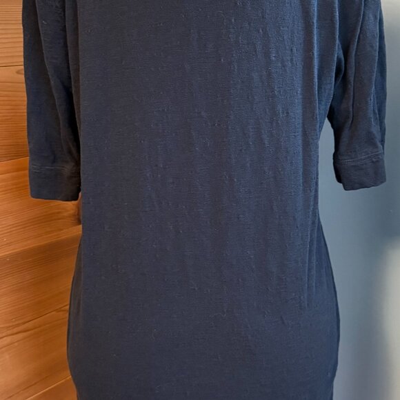 Banana Republic Black T Shirt Dress with 3/4 Sleeve - XL - Picture 2 of 7
